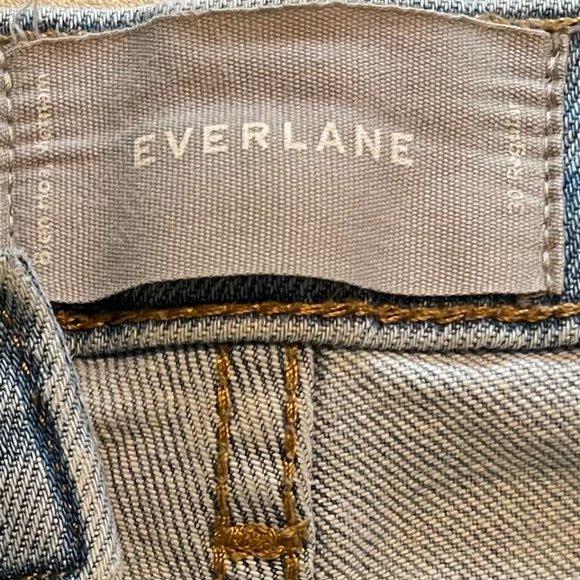 Everlane Kick Crop Jeans LIGHT BLUE Size 30 - good used condition - Picture 10 of 12